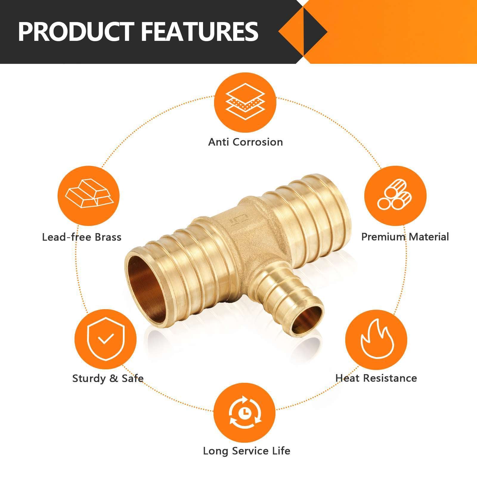 30 pcs pex-b crimp 1