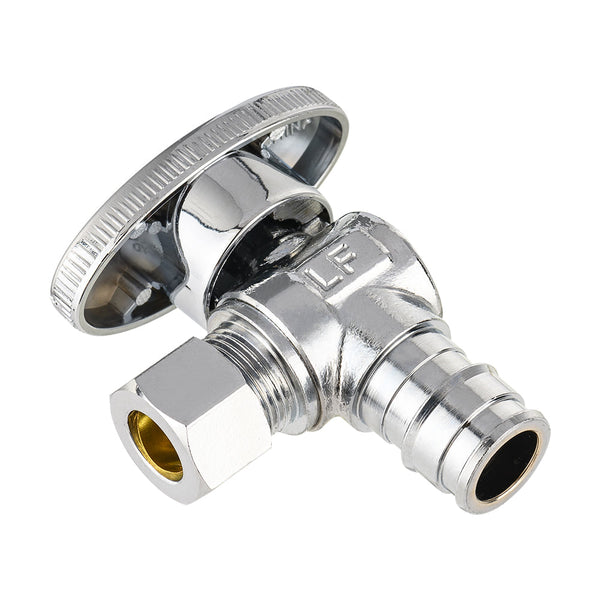thumbnail image 2 of EFIELD 5/8" OD X 3/8" OD X 3/8" OD Dual Angle Stop Valve - Multi-Turn Brass 2 of 6