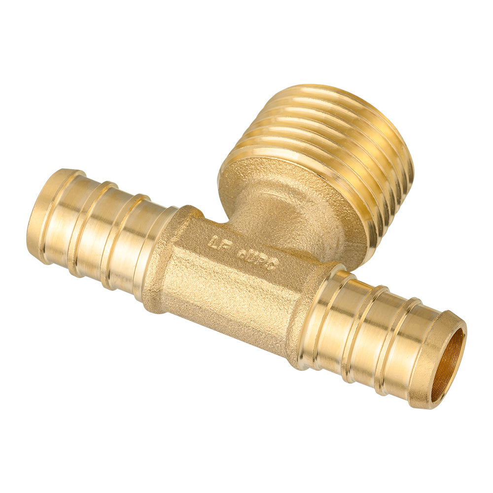 30 pcs pex-b crimp male tee 1/2