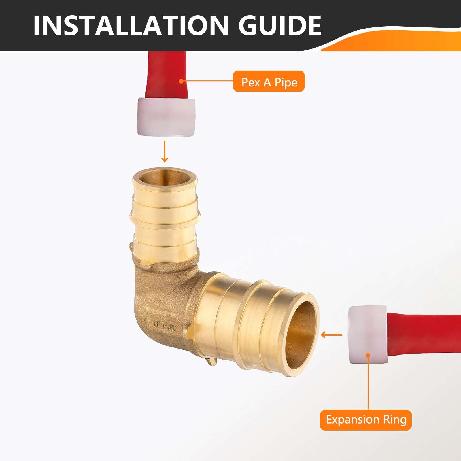 pex a expansion x pex elbow lead free 4
