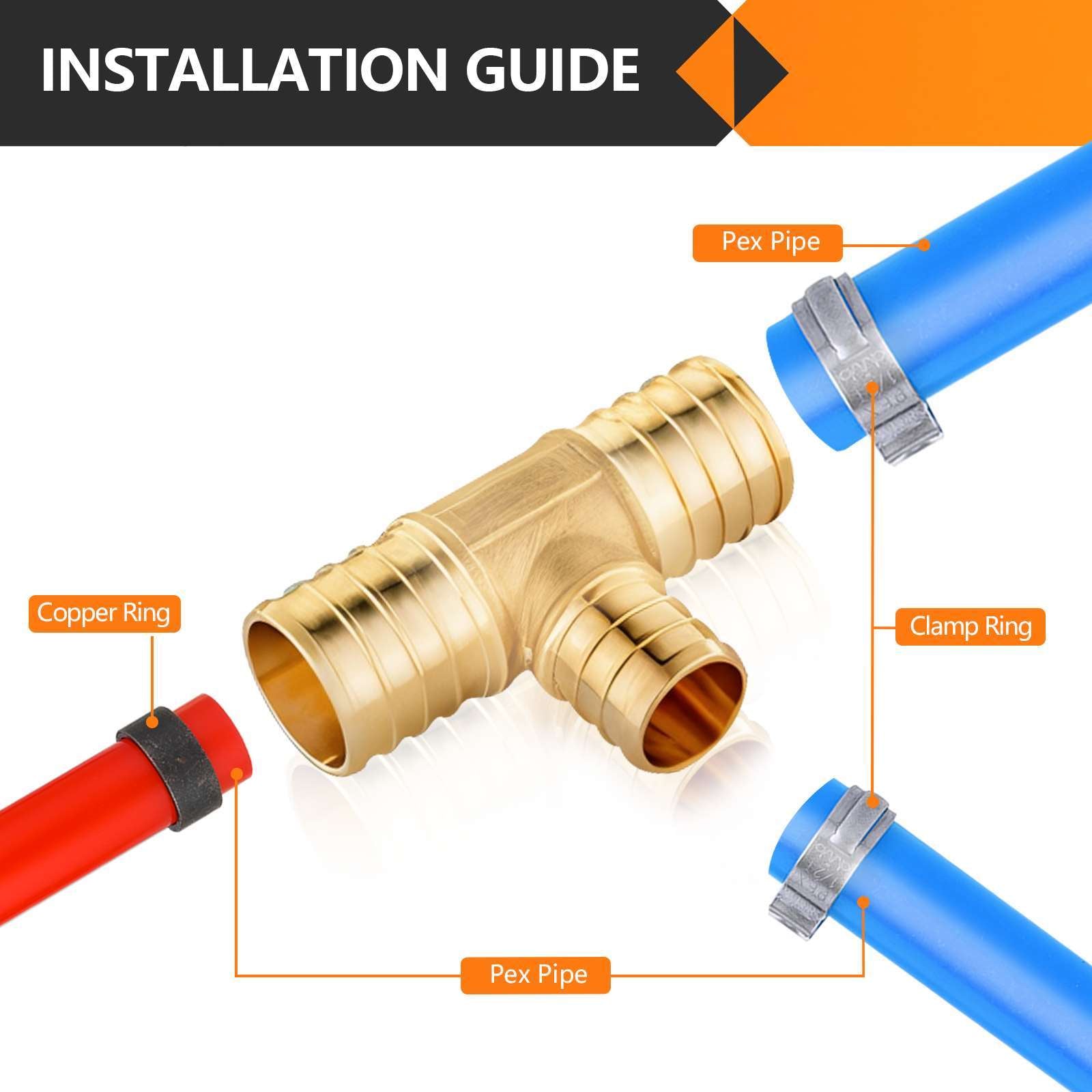 30 pcs pex-b crimp 1