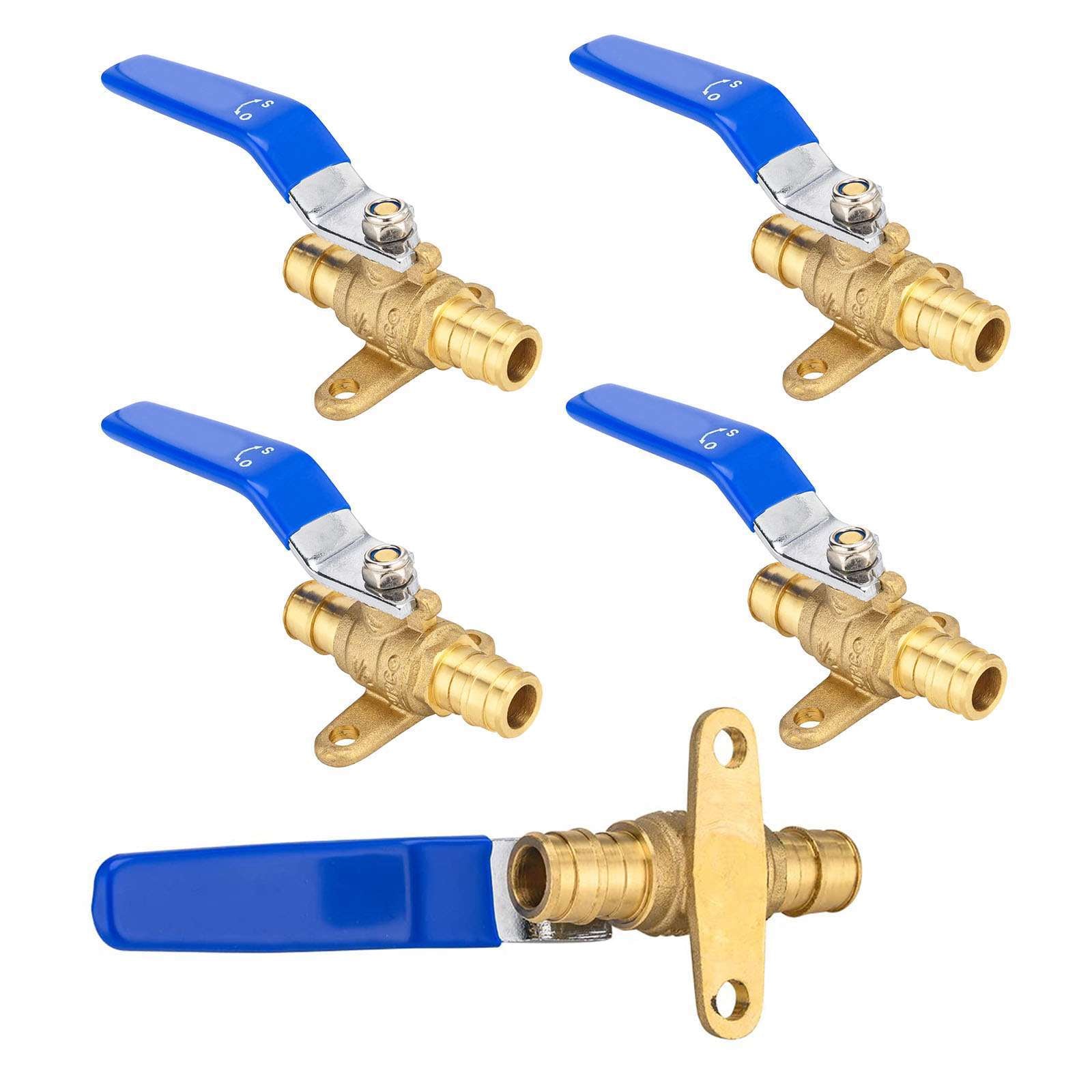 pex expansion drop ear ball valve lead free 12