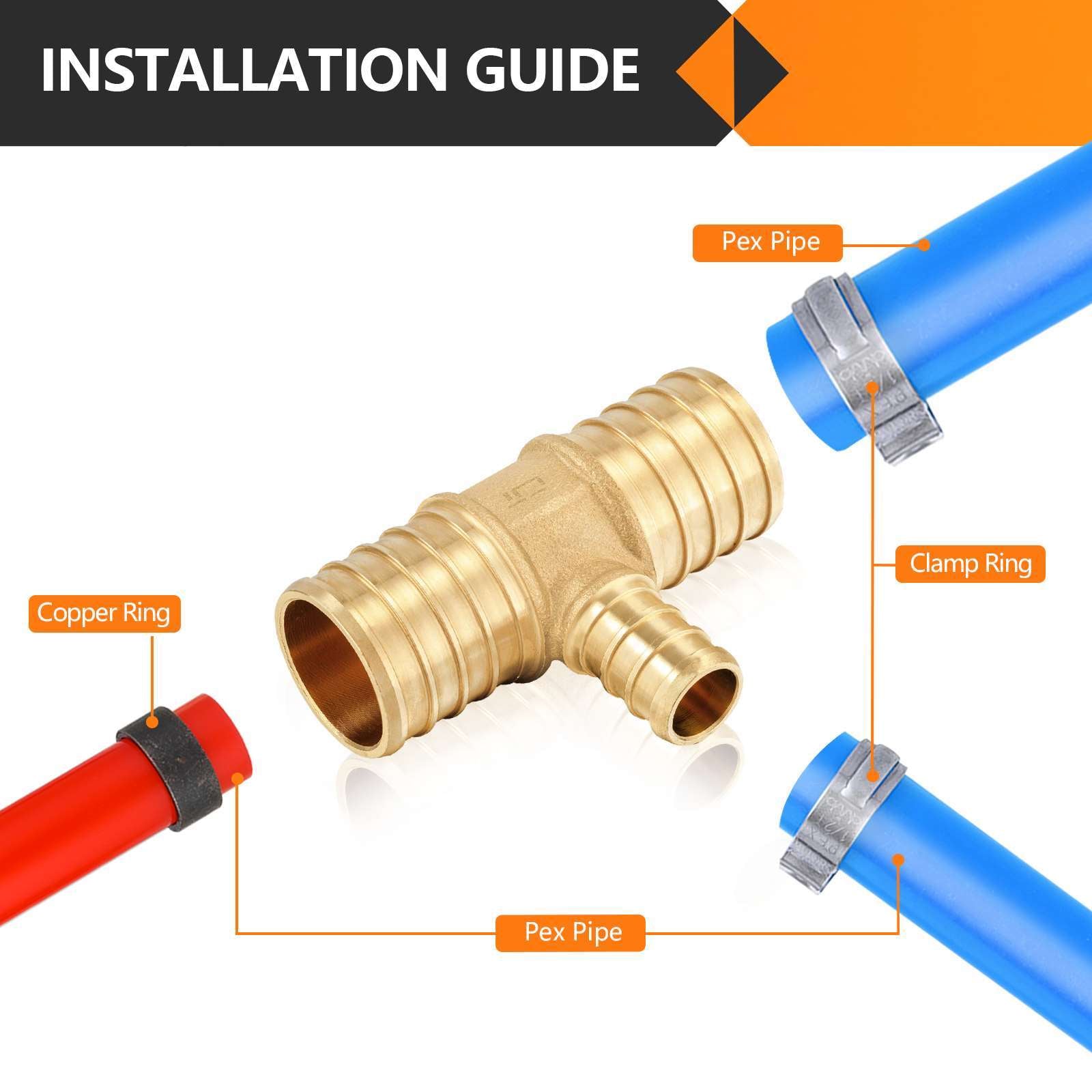 30 pcs pex-b crimp 1