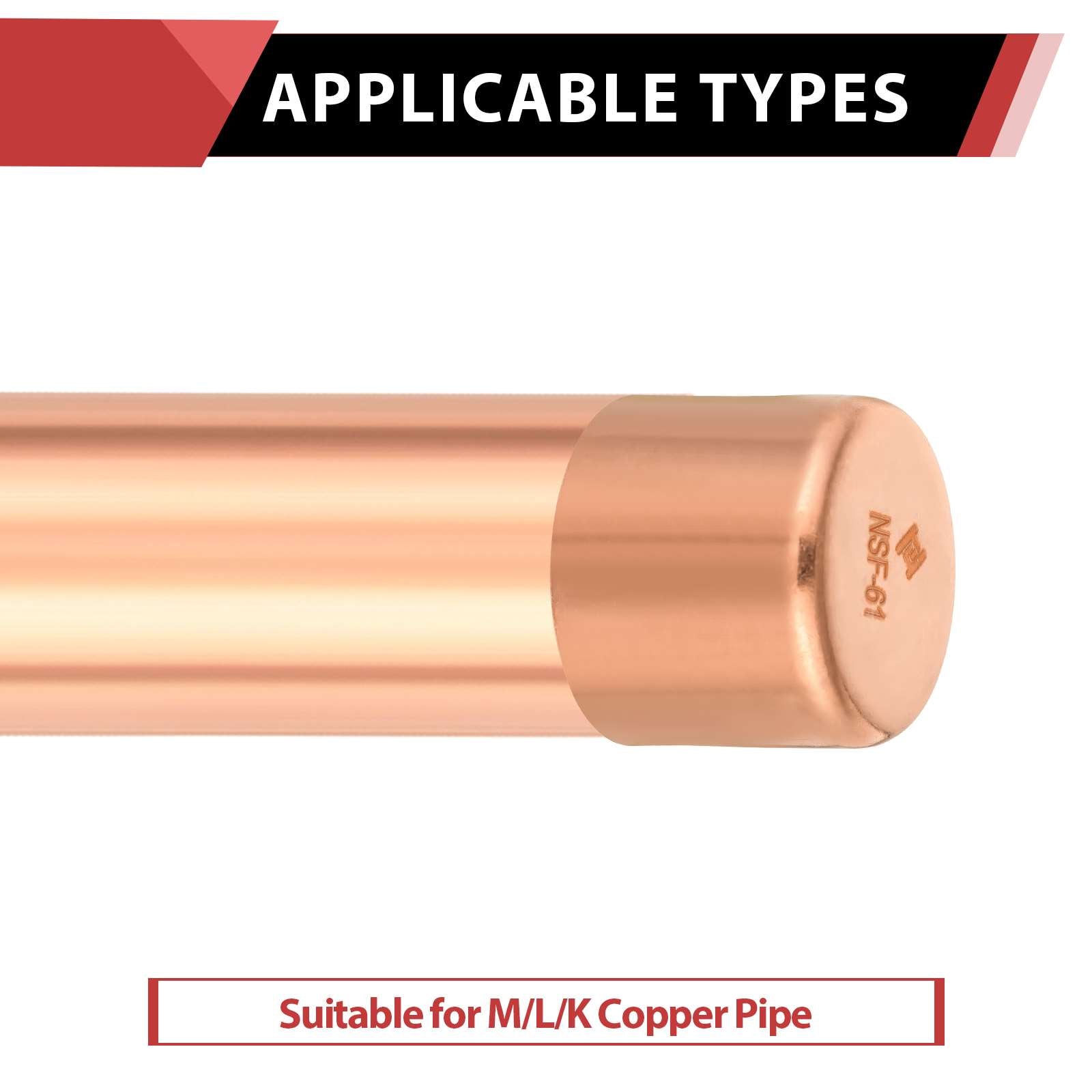 solder copper pipe end cap plug 6