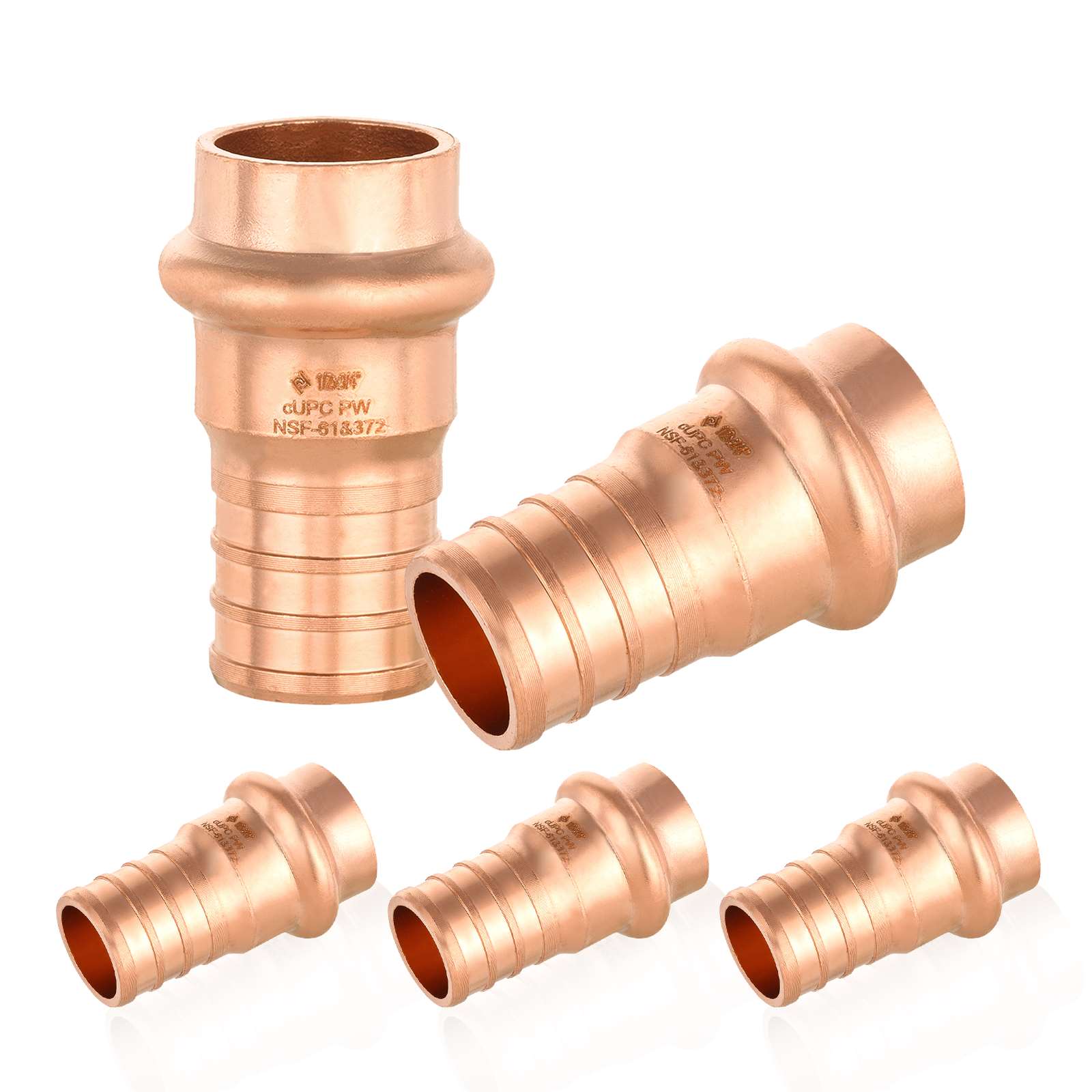 press copper x pex crimp reducing adapter lead free 11