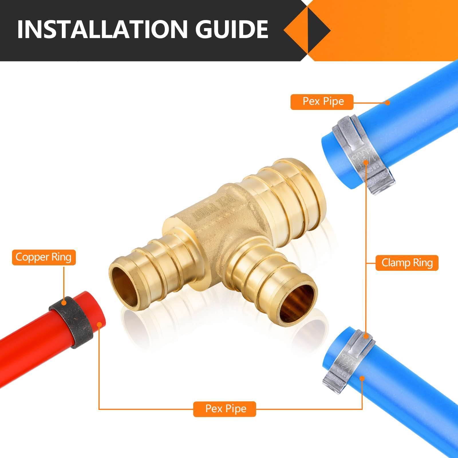 30 pcs pex-b crimp 1