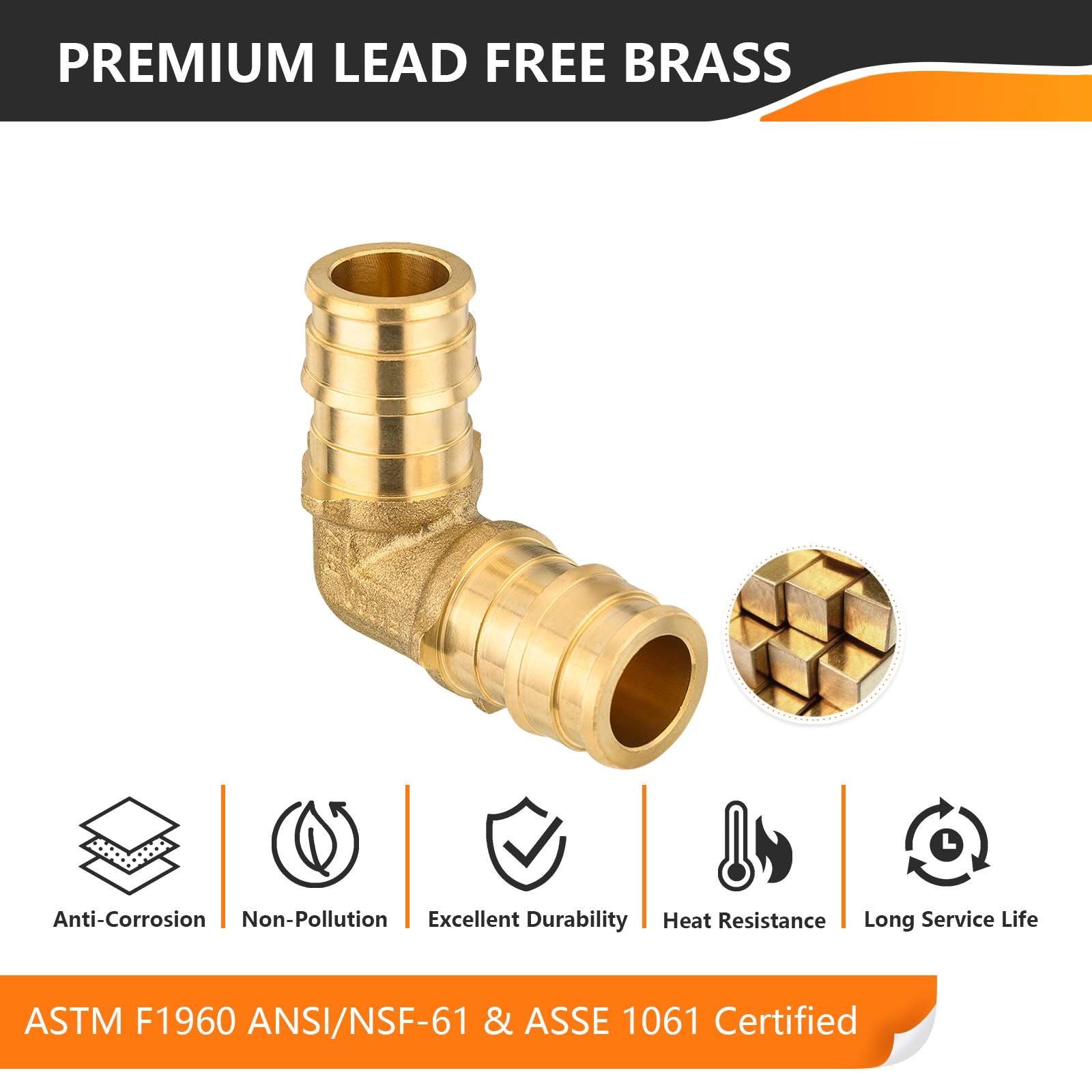 pex a expansion pex elbow lead free 5