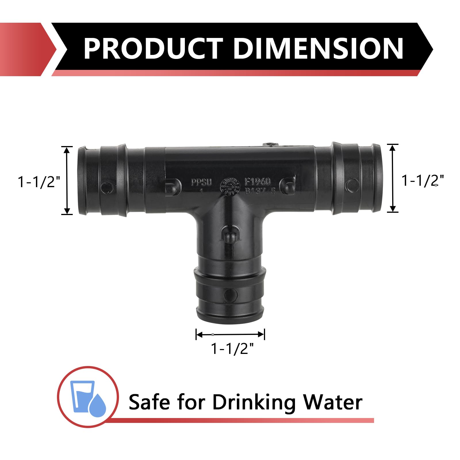 10 pcs pex a expansion 1-1/2