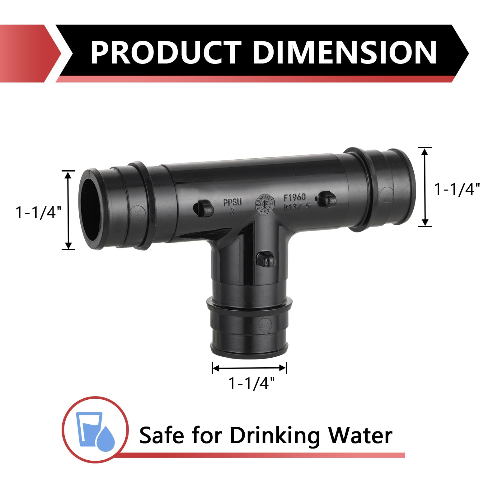 10 pcs pex a expansion 1-1/4