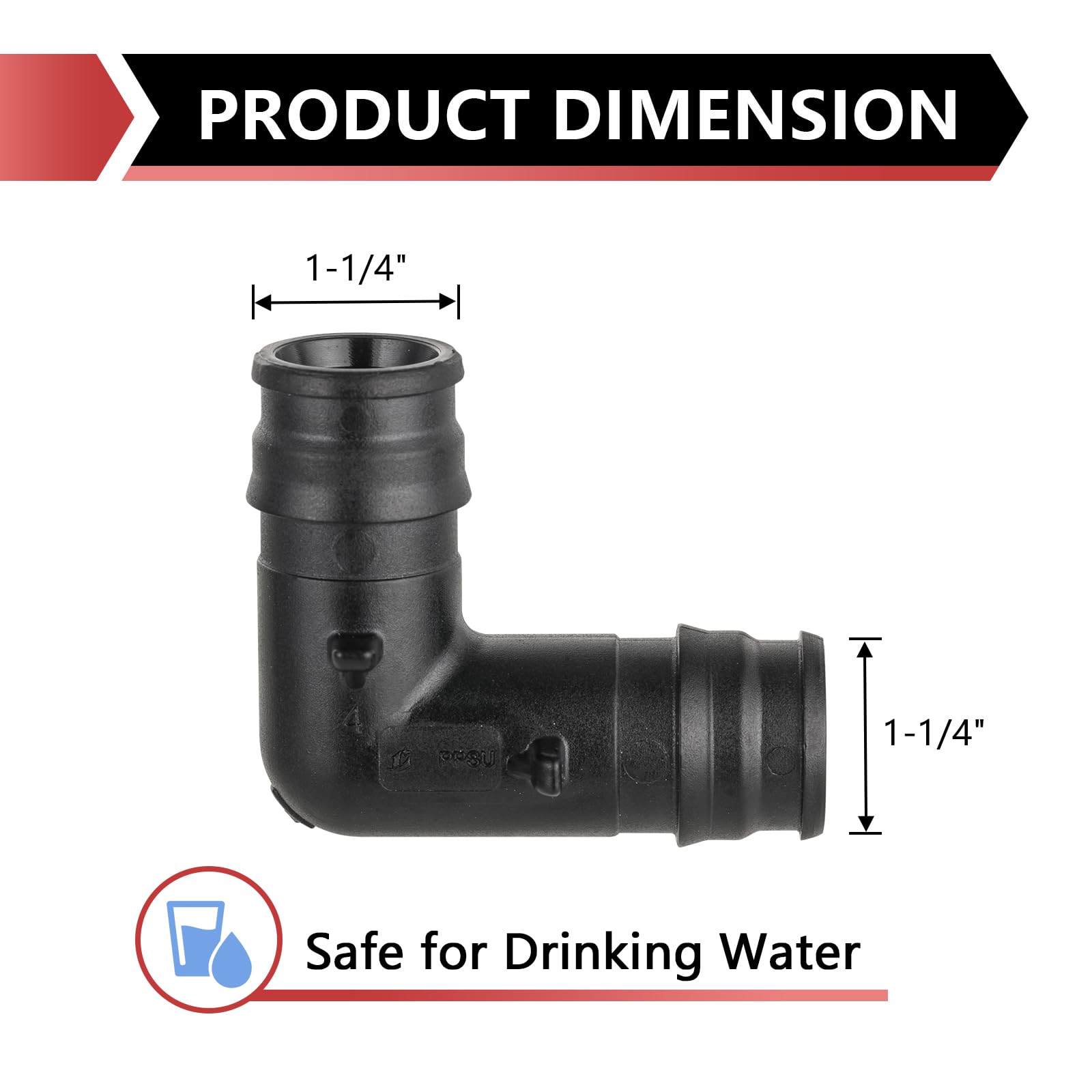 10 pcs pex a expansion 1-1/4