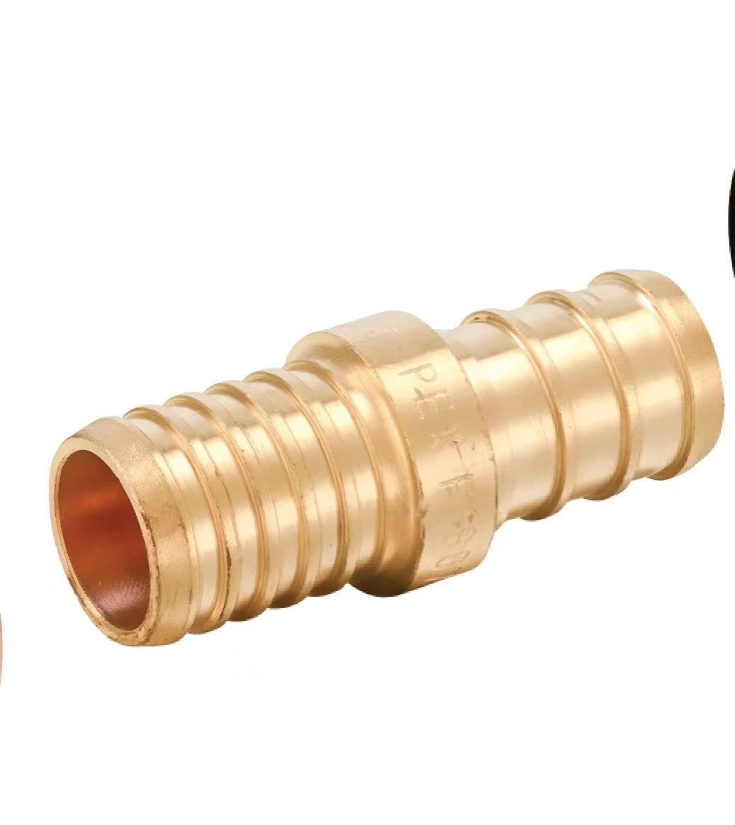 pex-b crimp 1/2-inch pex 1/2-inch pb transition brass pex coupling (lead free) 2
