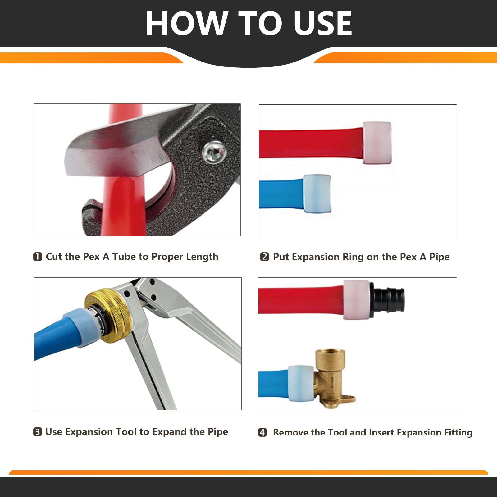 pex a expansion x female npt drop ear elbow lead free 6
