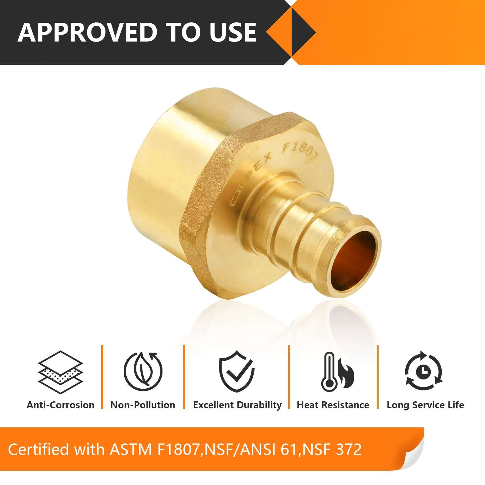 30 pcs pex-b crimp 1/2