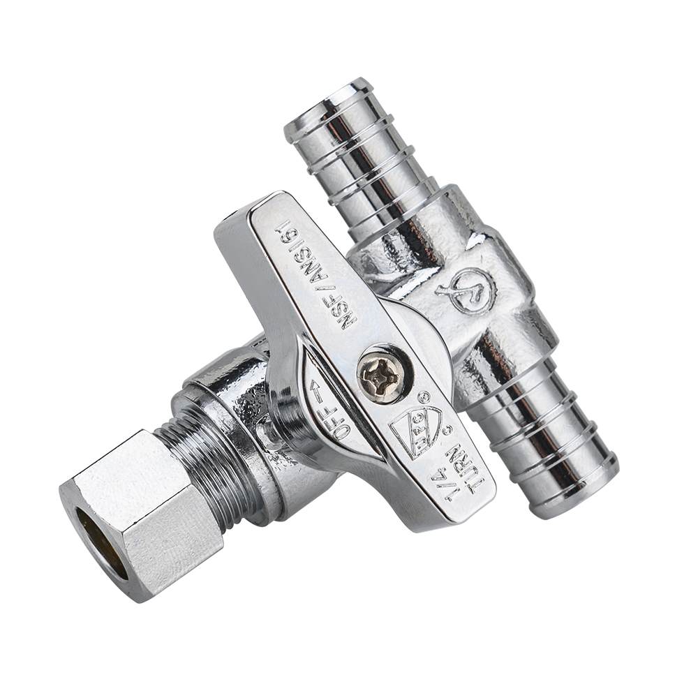 1 2 pex crimp x 1 2 pex crimp x 3 8 od compr valve lead free 5