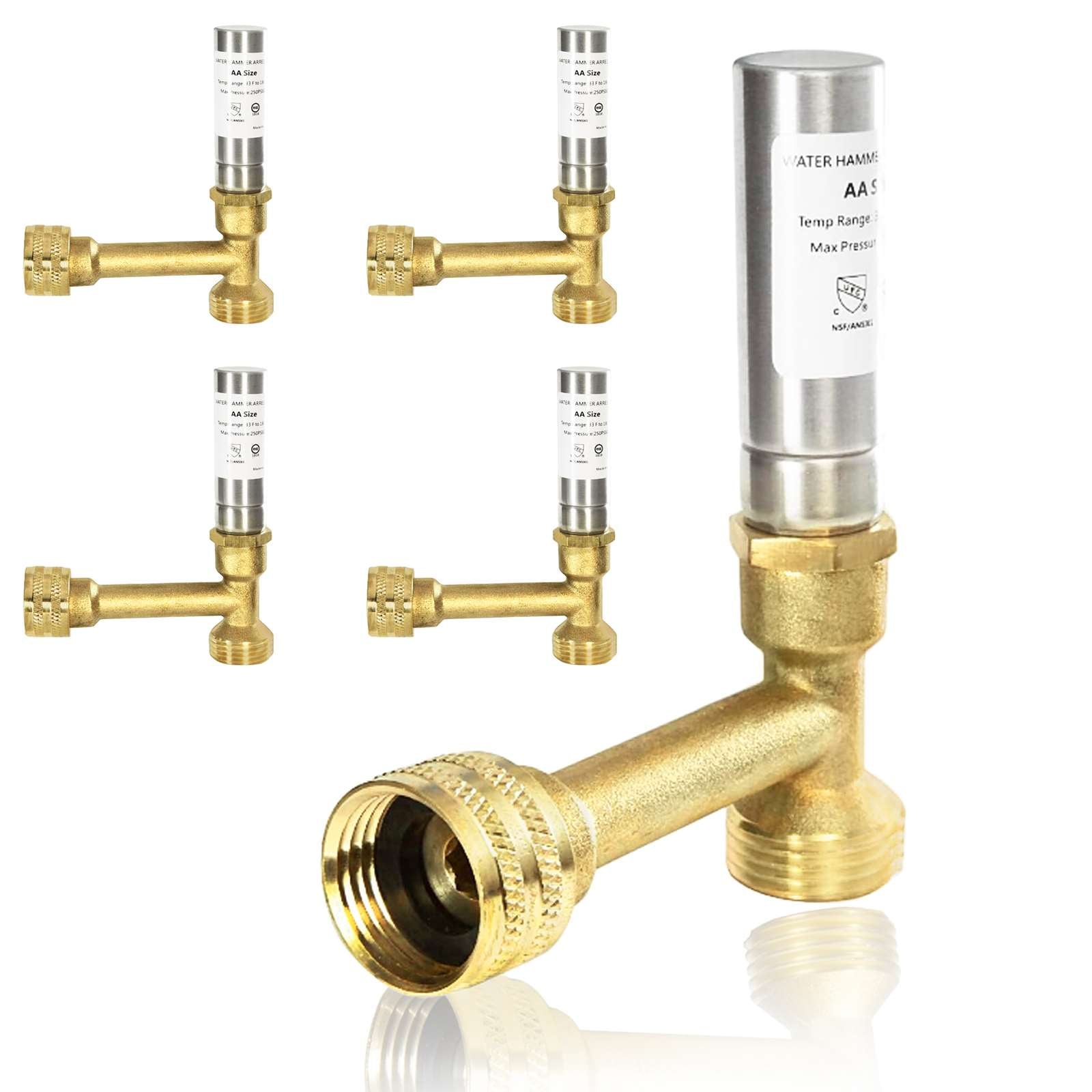 water hammer arrestor tee stainless steel 9