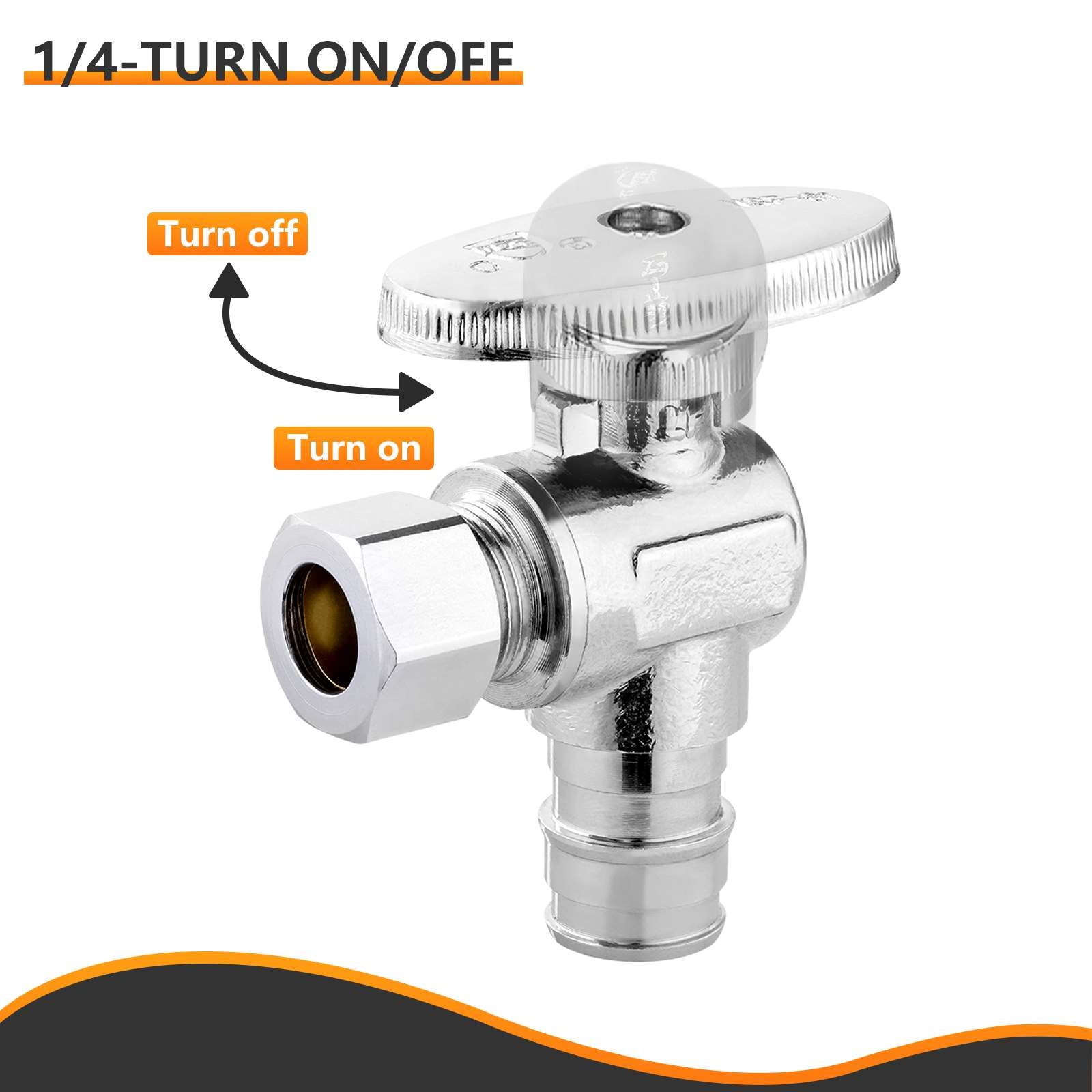 1 2 pex expansion x 3 8 od compr stop valve 1 4 turn lead free 8