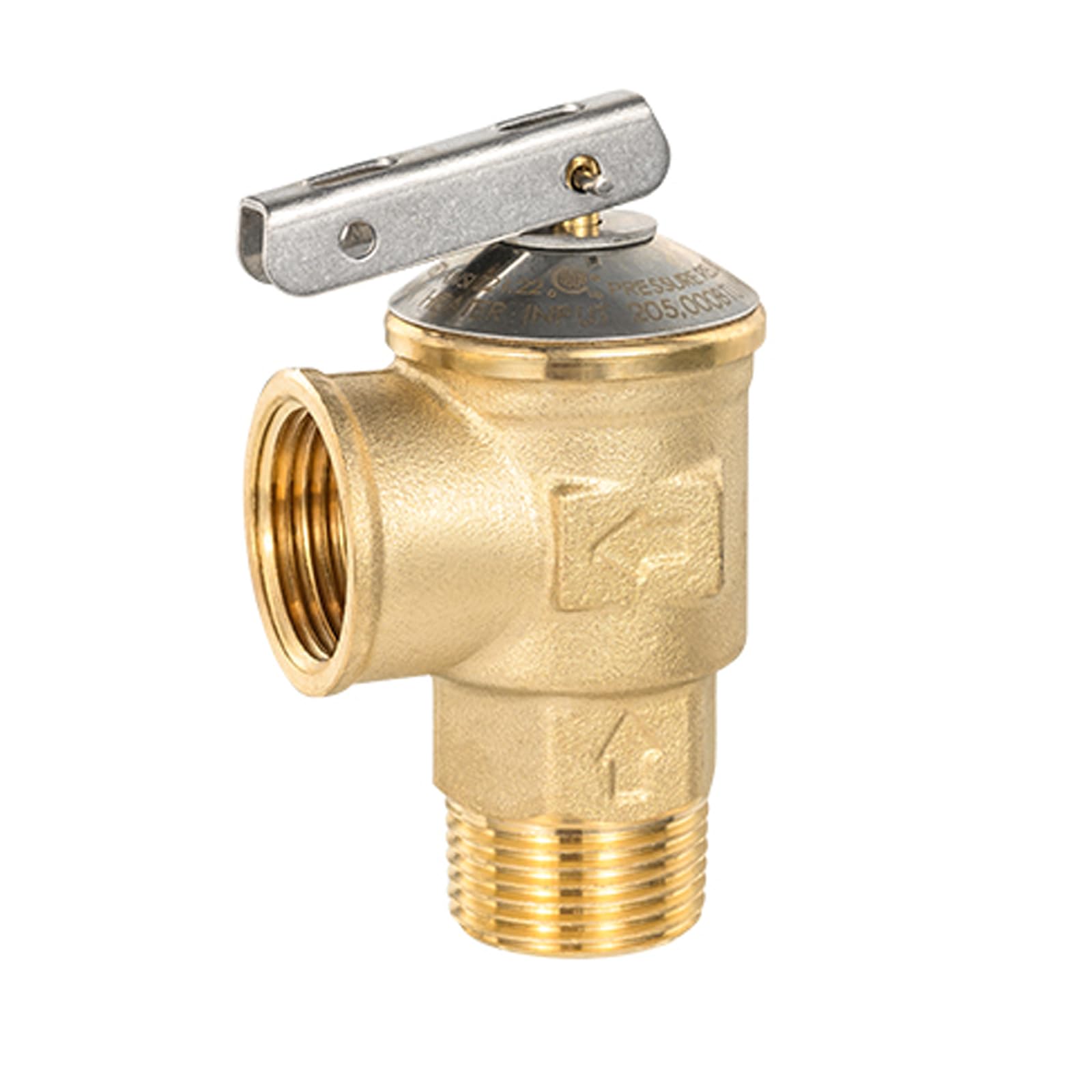 pressure relief valve with extension probe