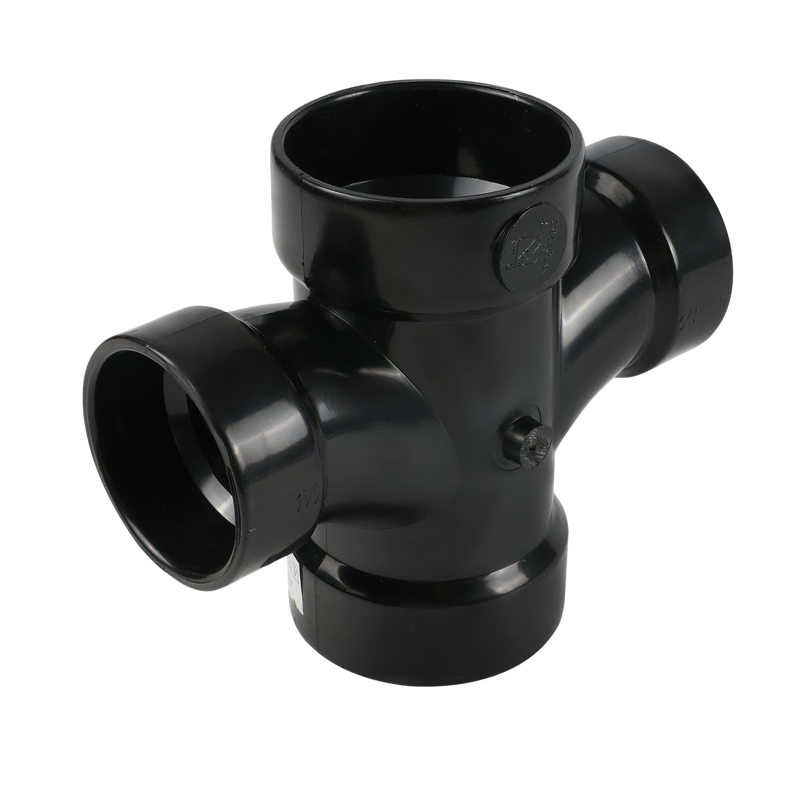 ABS DWV DOUBLE SANITARY REDUCING TEE - Pick Size to Add