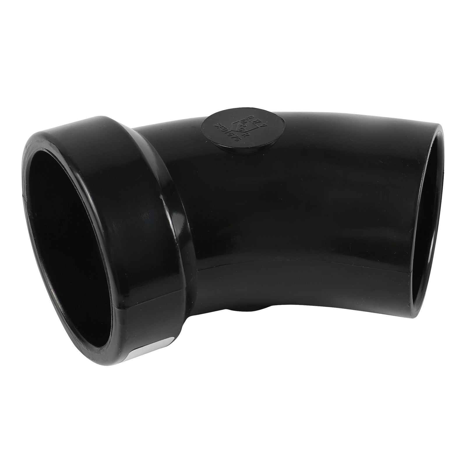 1-1/2 in. abs dwv hub x spigot street elbow fitting (1/8 bend)