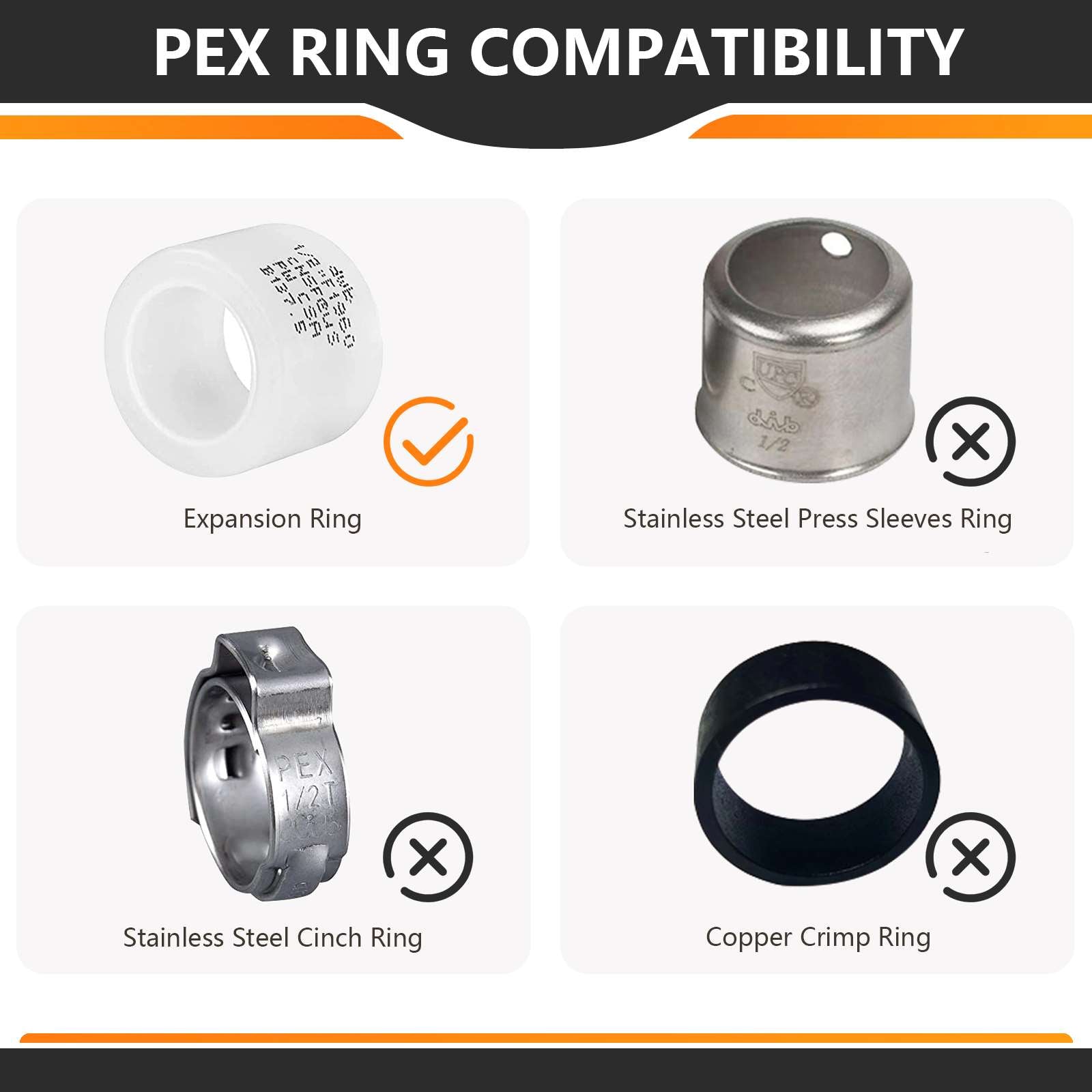 pex a expansion x female npt drop ear elbow lead free 7