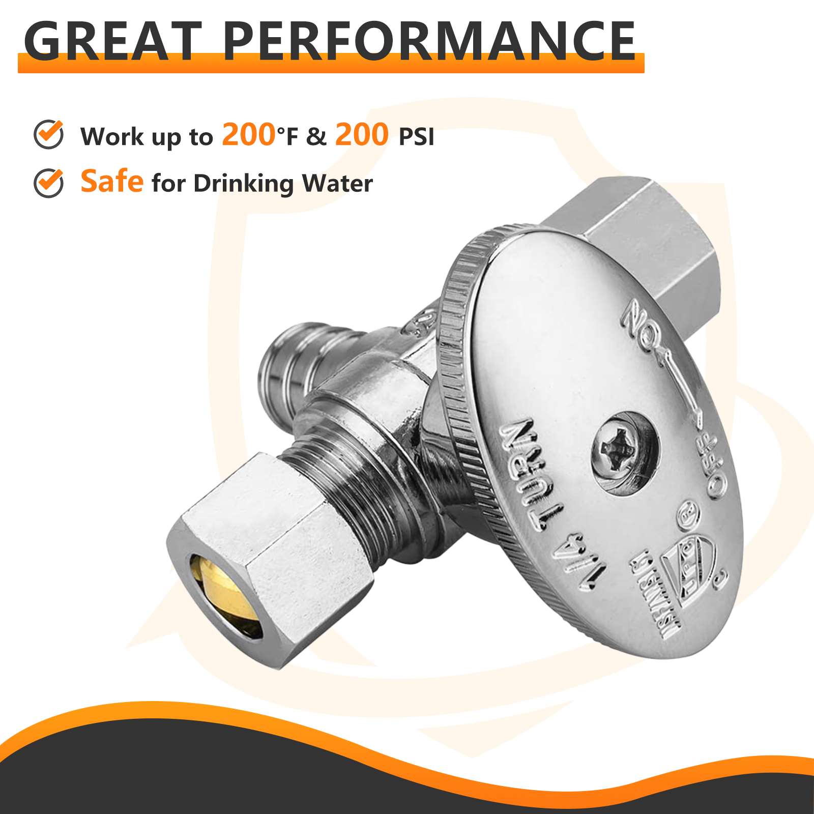 1 2 pex crimp x 3 8 compression x 3 8 od compression stop valve lead free 8