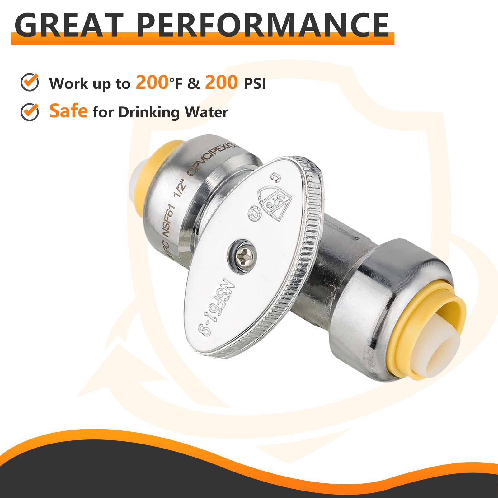 1 2 push connect x 1 2 push connect stop valve lead free 4