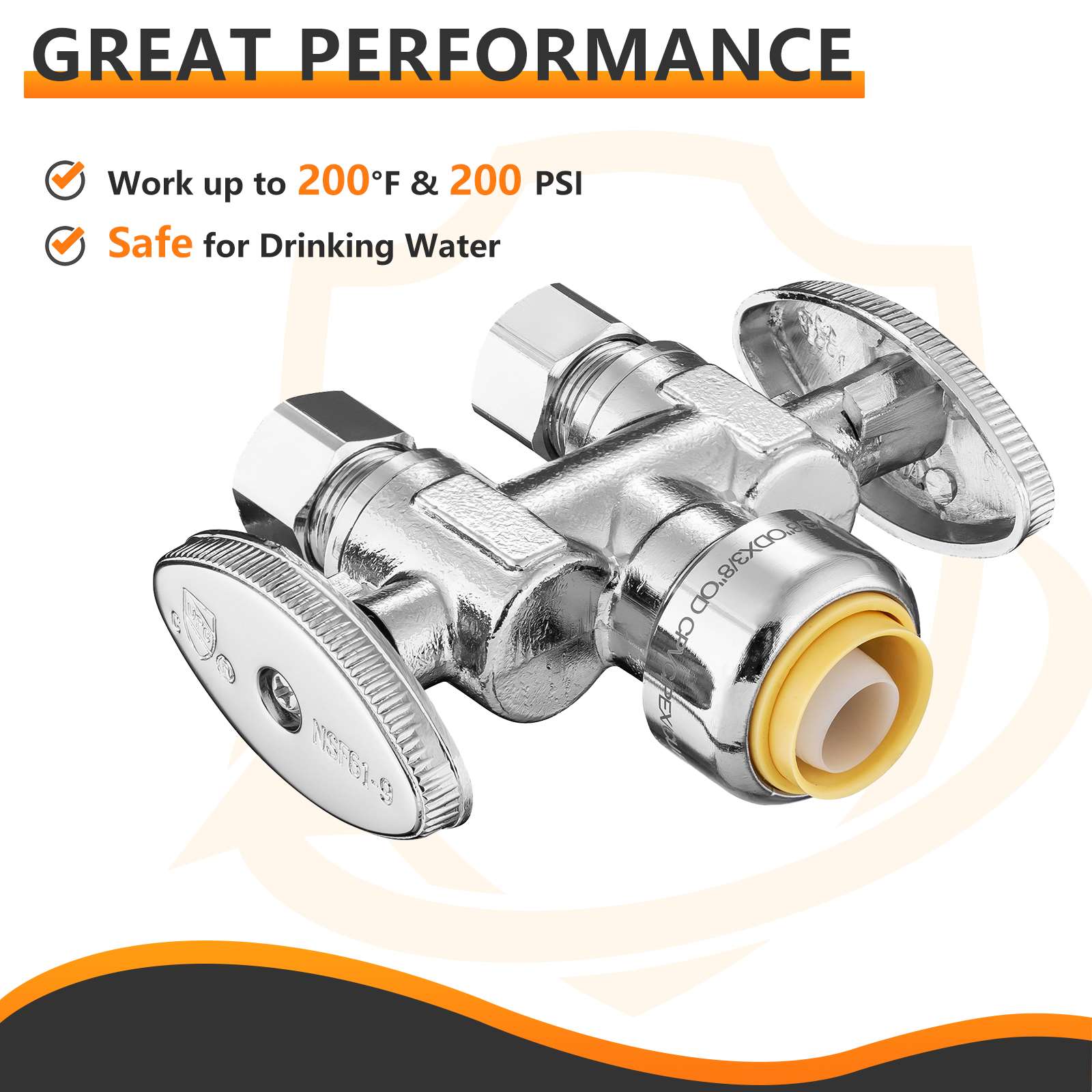 1 2 push fit x dual 3 8 compression stop valve lead free 5