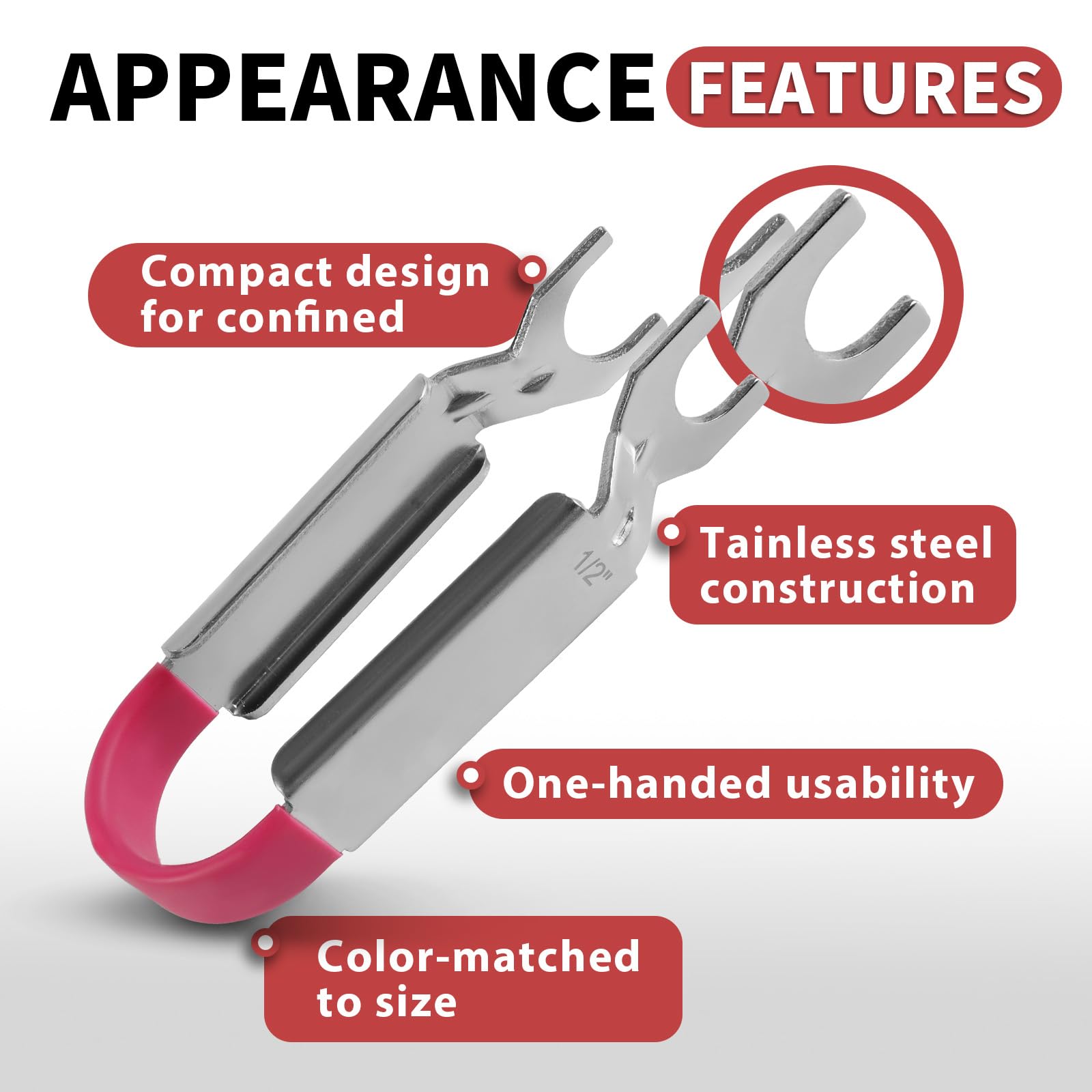 1/2 in. push fitting disconnect tong 5