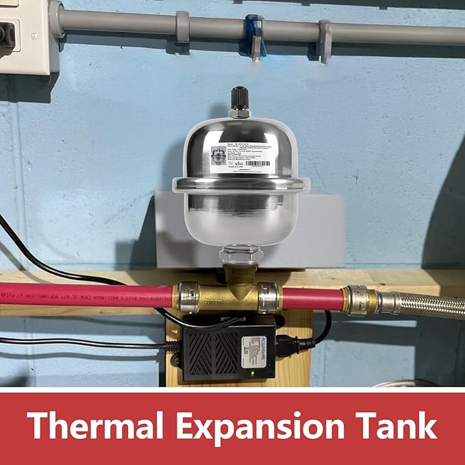 SS Mini Expansion Tank for Tankless Water Heaters/Appliance - Pick Size to Add
