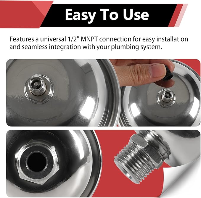 ss mini expansion tank for tankless water heaters/appliance (0.04gal)