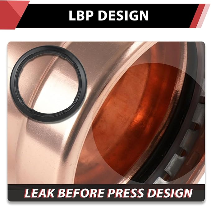 Press 90° Extended Street Elbow, 6