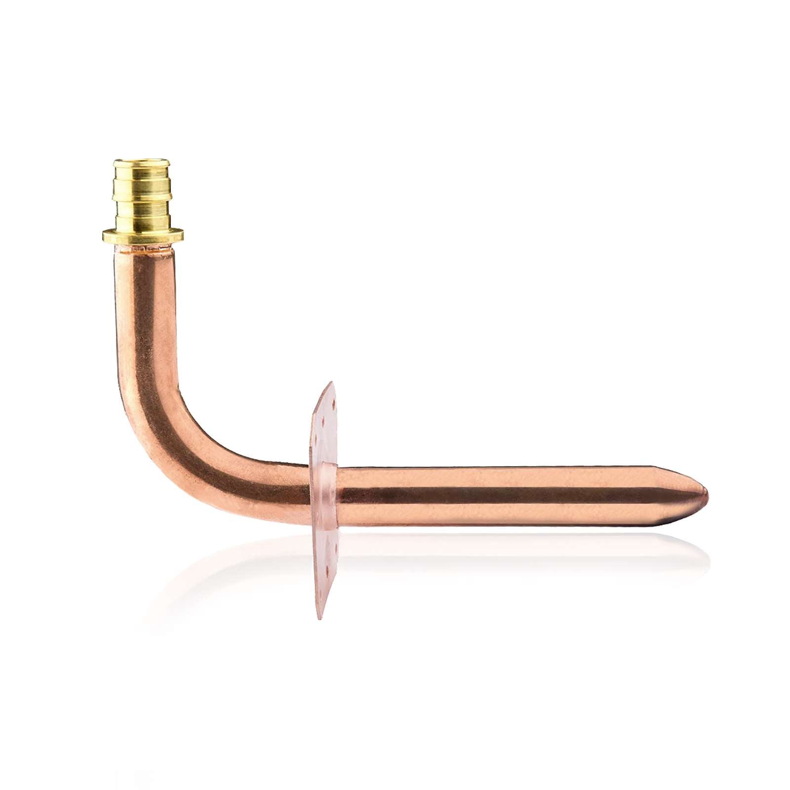 pex a expansion copper stub with wall flange