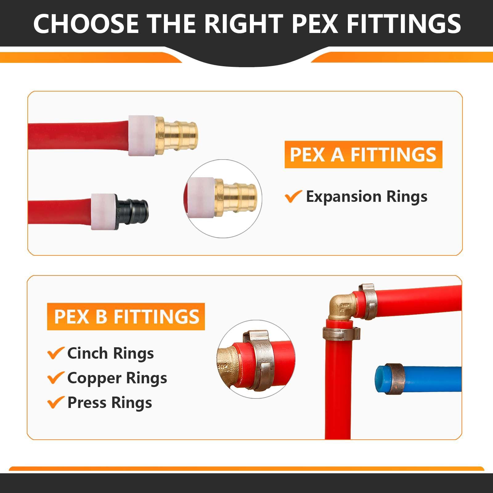 pex a expansion x male npt elbow lead free 8
