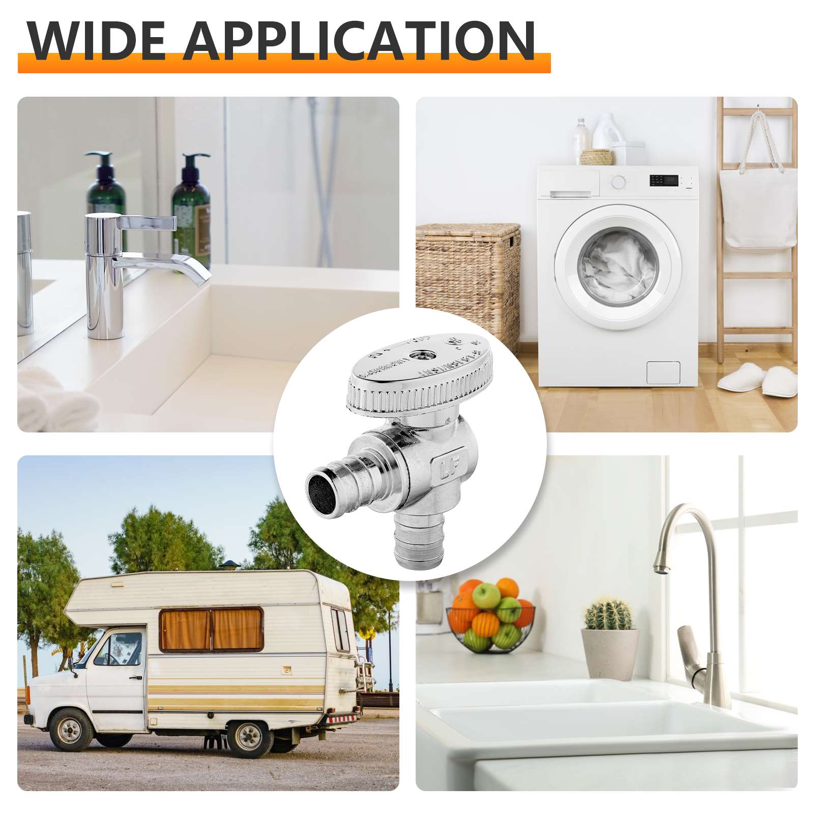 1 2 pex crimp x 1 2 pex crimp stop valve 1 4 turn lead free 8