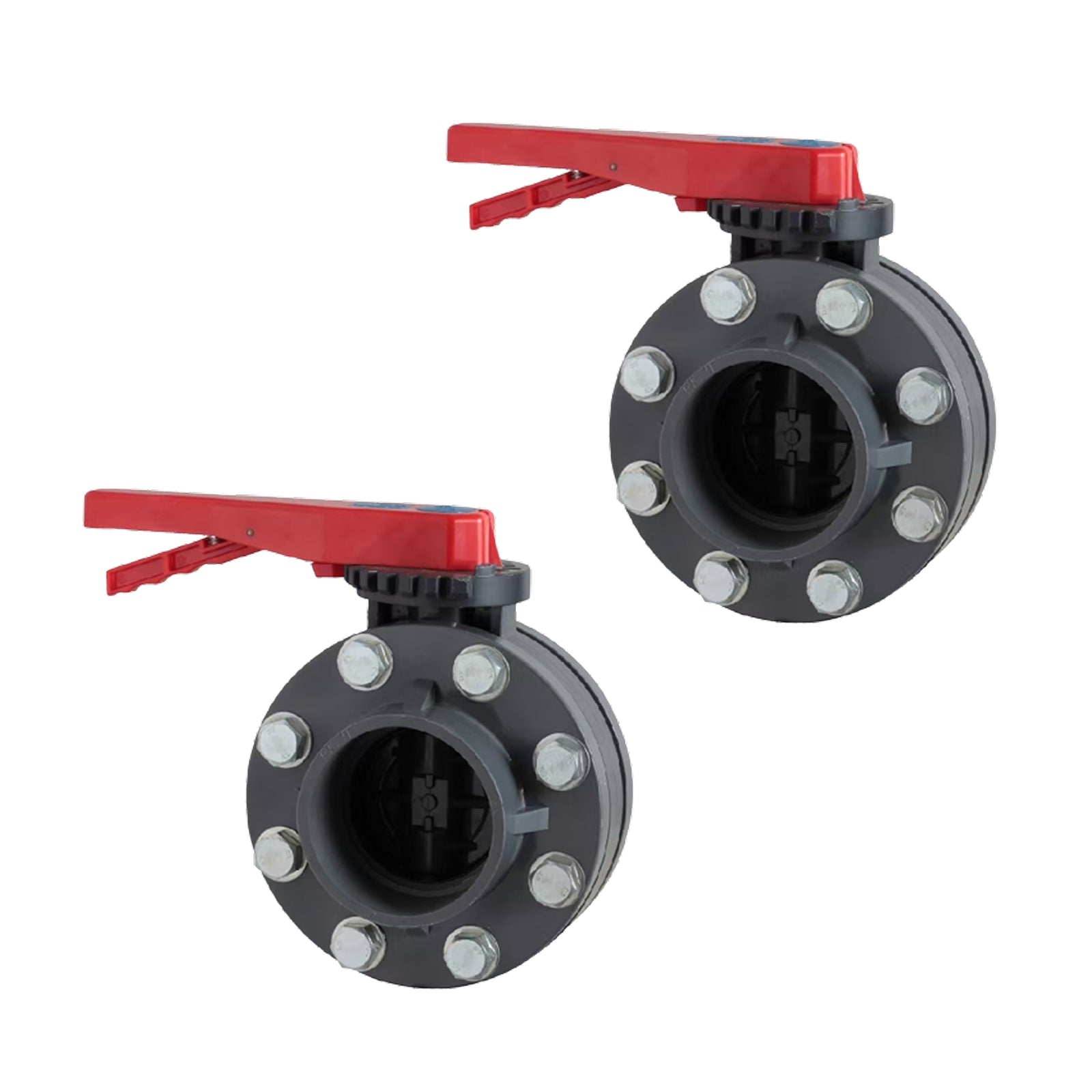 ERA SCH 80 PVC Butterfly Valve Kit, With Flanges and Hardware - Pick Size to Add