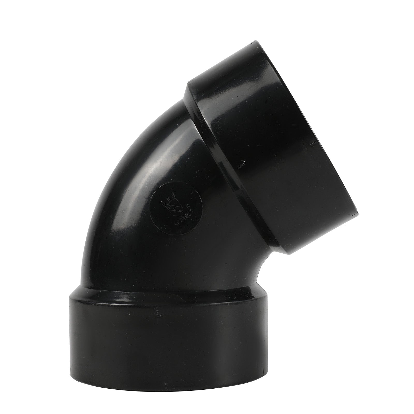 1-1/2 in. abs dwv hub x hub elbow fitting (1/6 bend)