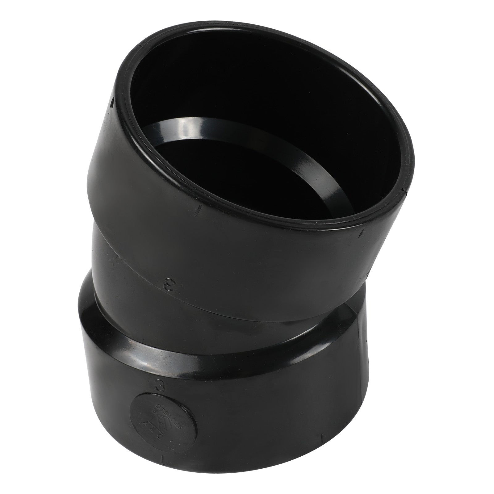 1-1/2 in. abs dwv 22.5° hub x hub elbow fitting (1/16 bend)