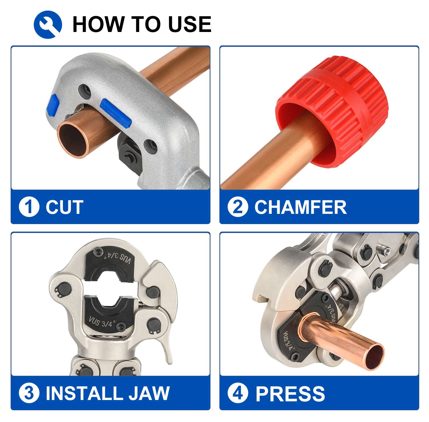 efield press crimping tool, with 1/2