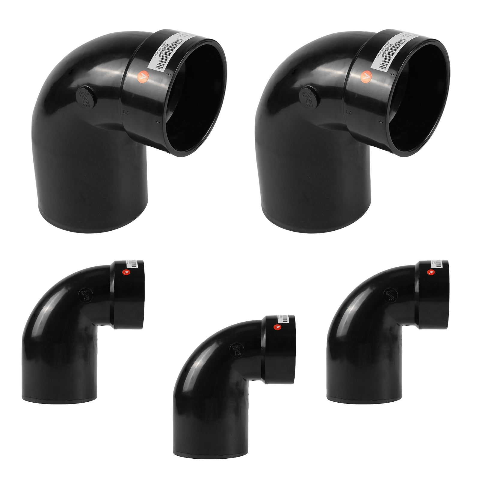 ABS DWV 90-Degree HUB x Spigot Street Elbow Fitting (1/4 Bend) - Pick Size to Add