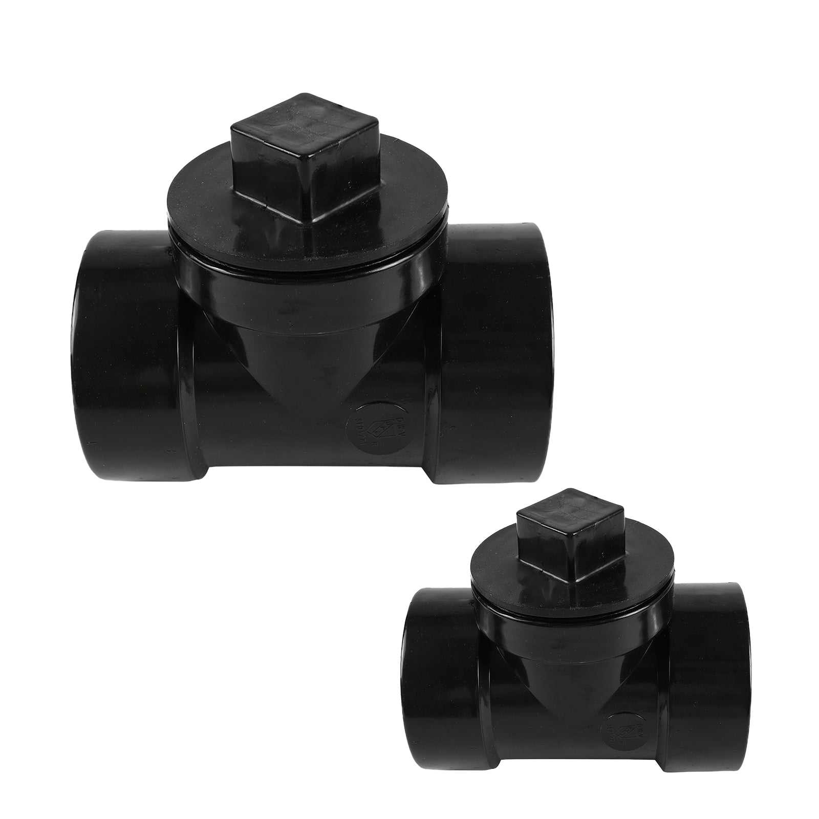 ABS DWV Cleanout Test Tee with Plug - Pick Size to Add