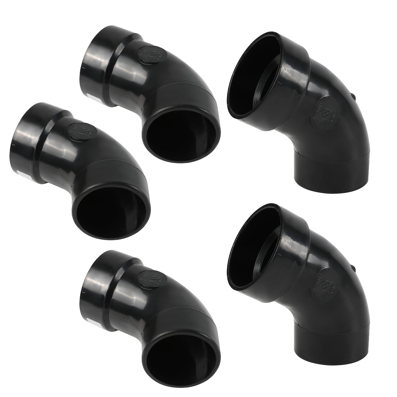ABS DWV 60° Street Elbow (HUB x Spg), 1/6 BEND - Pick Size to Add