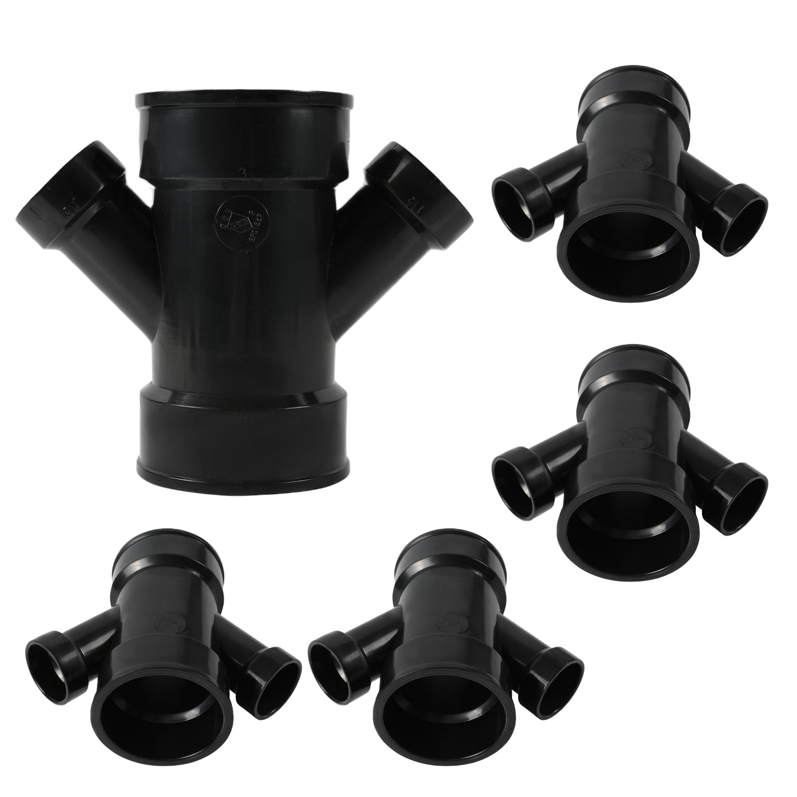 ABS DWV Double Wye, Reducing (HUB) - Pick Size to Add