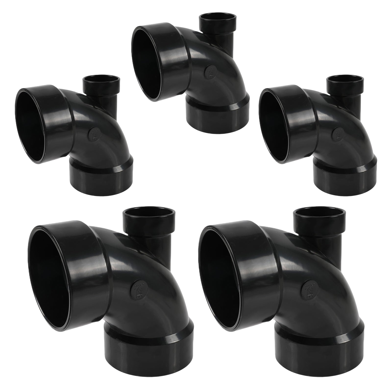 ABS DWV 1/4 Bend Elbows W/Low Heel Inlet - Pick Size to Add