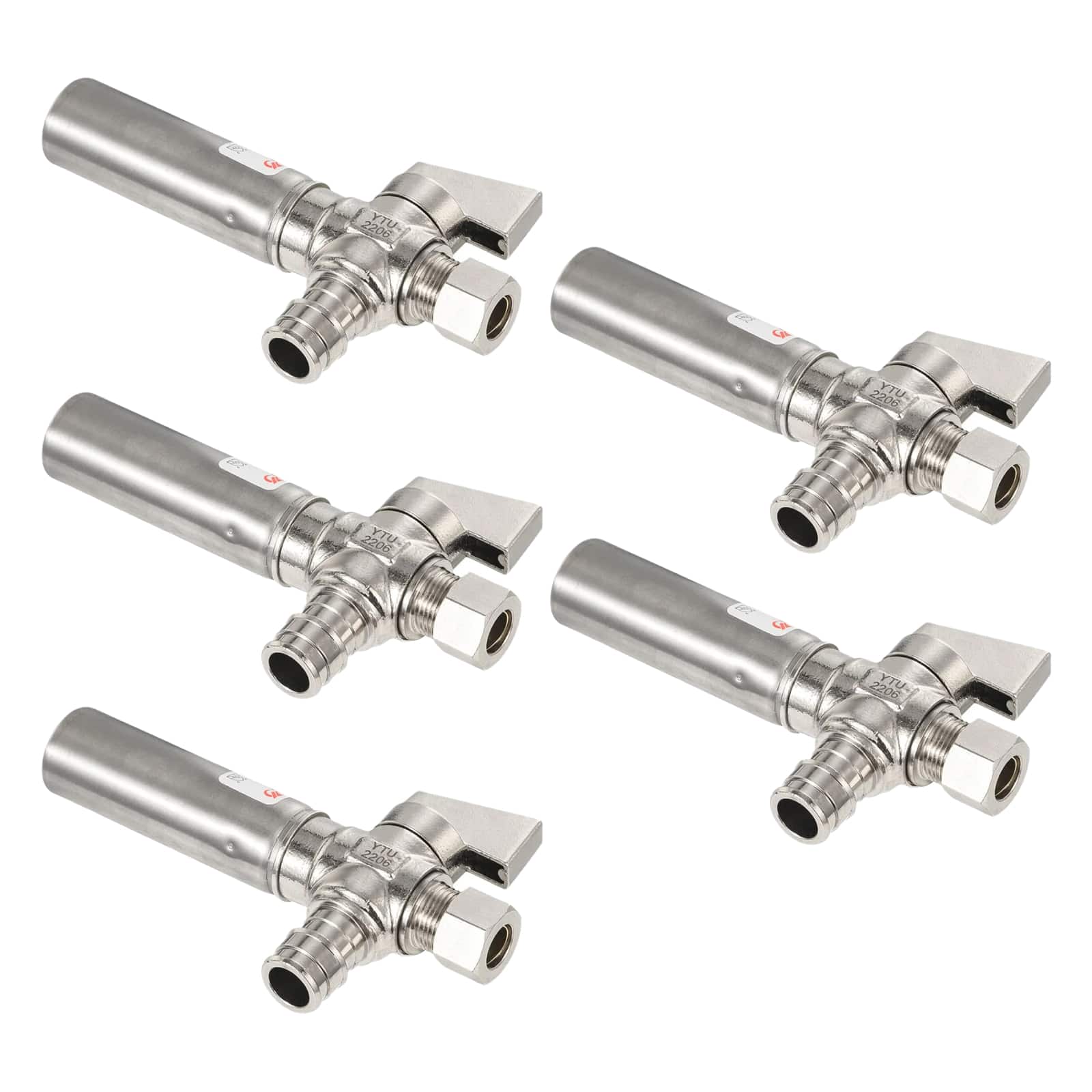 1 4 turn valve with stainless steel water hammer arrestor chrome plated brass 12