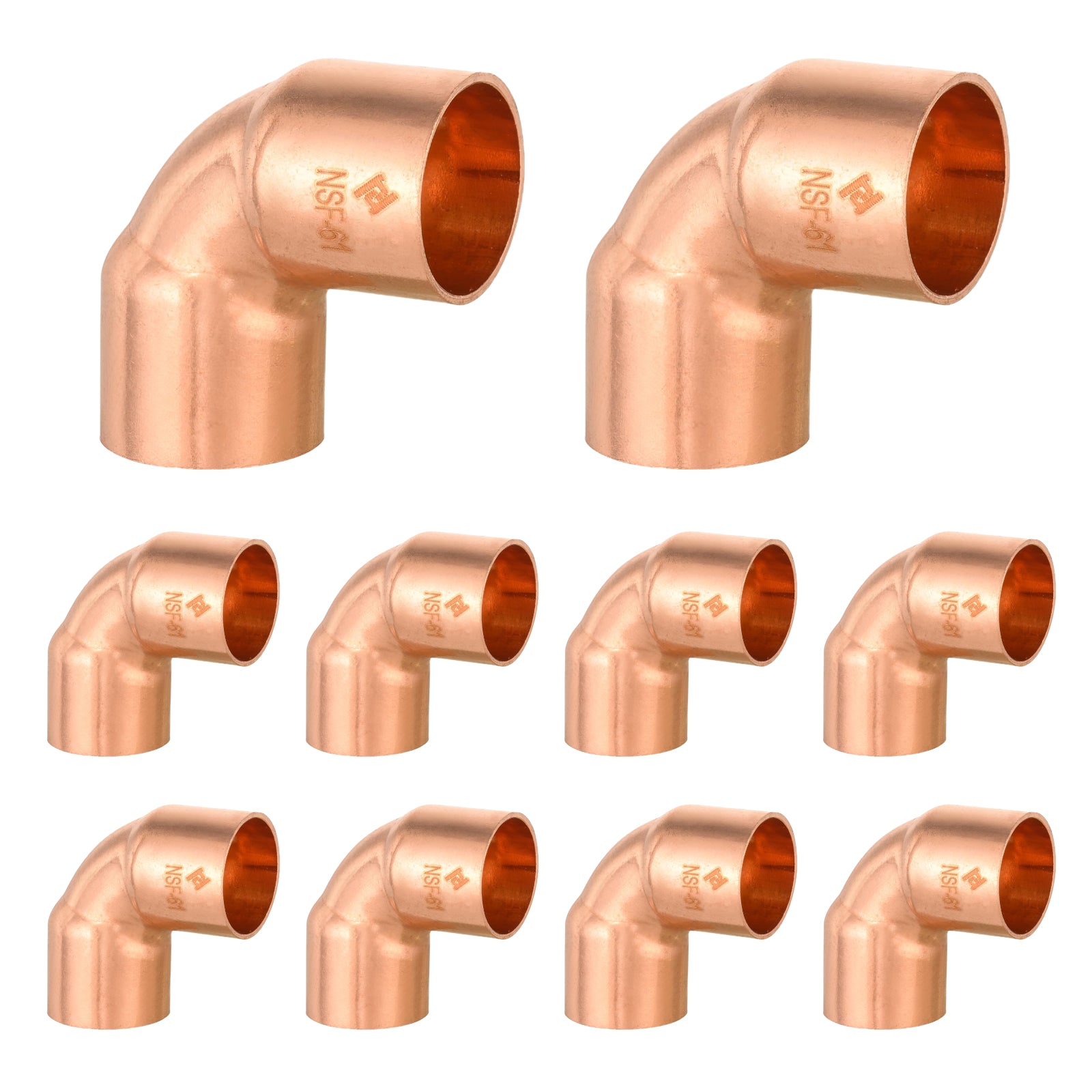 copper 90 long turn elbow pick size to add 4