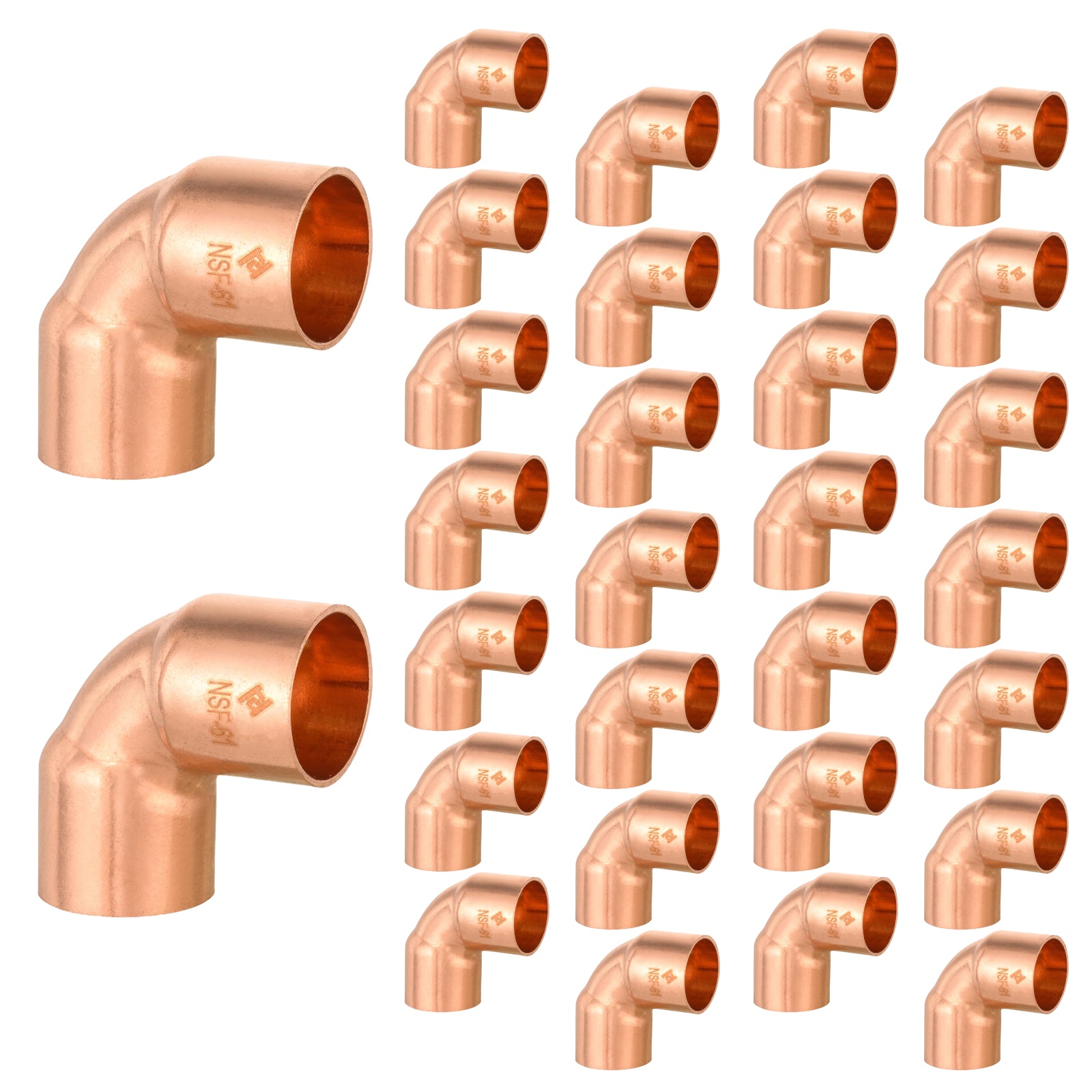 copper 90 long turn elbow pick size to add 6