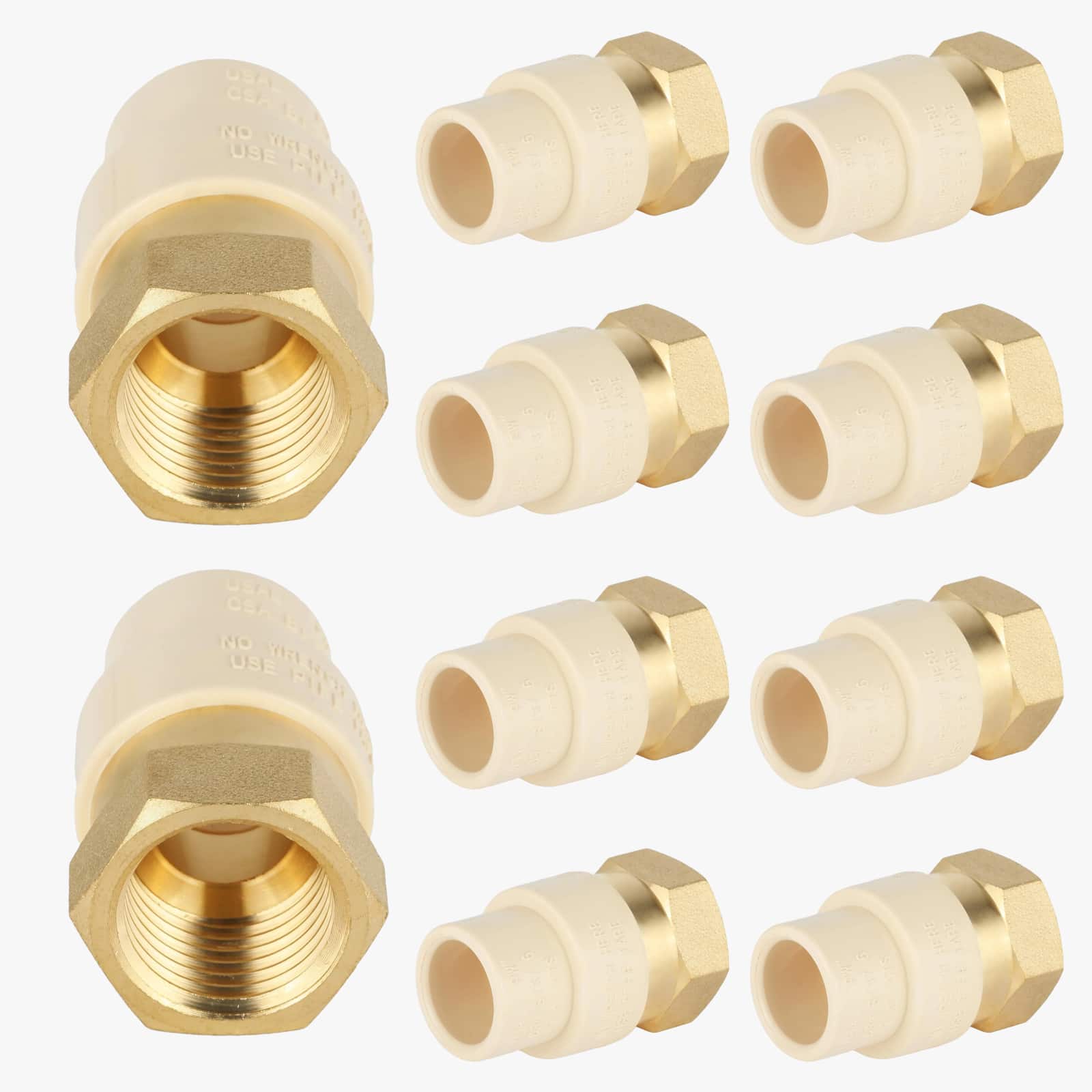 cpvc x female brass adapter lead free 8