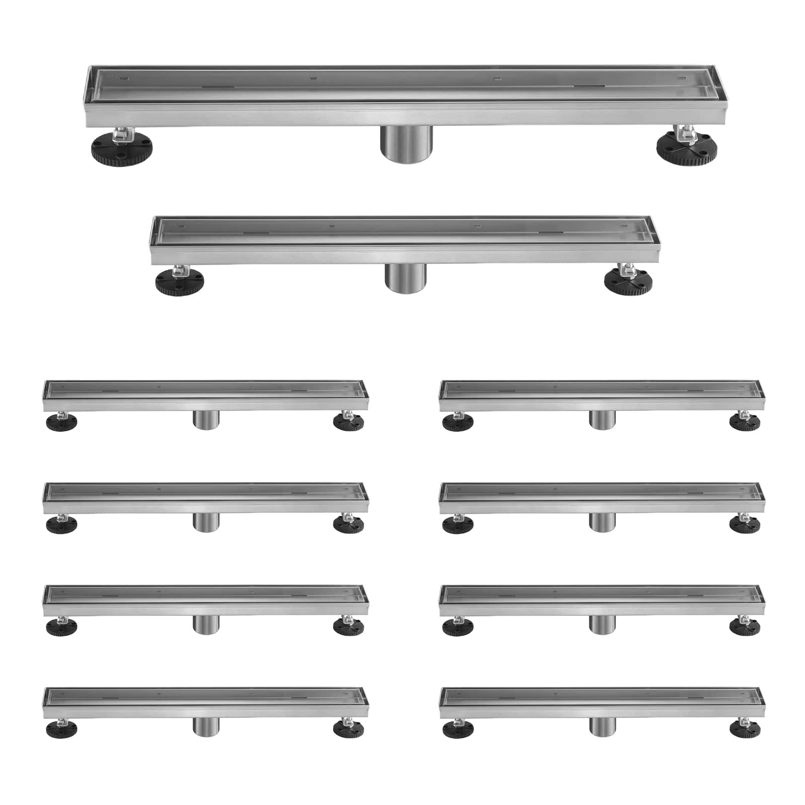 linear shower drain comes with 2 in 1 panels tile insert shower drain equipped with adjustableft hair filters 15