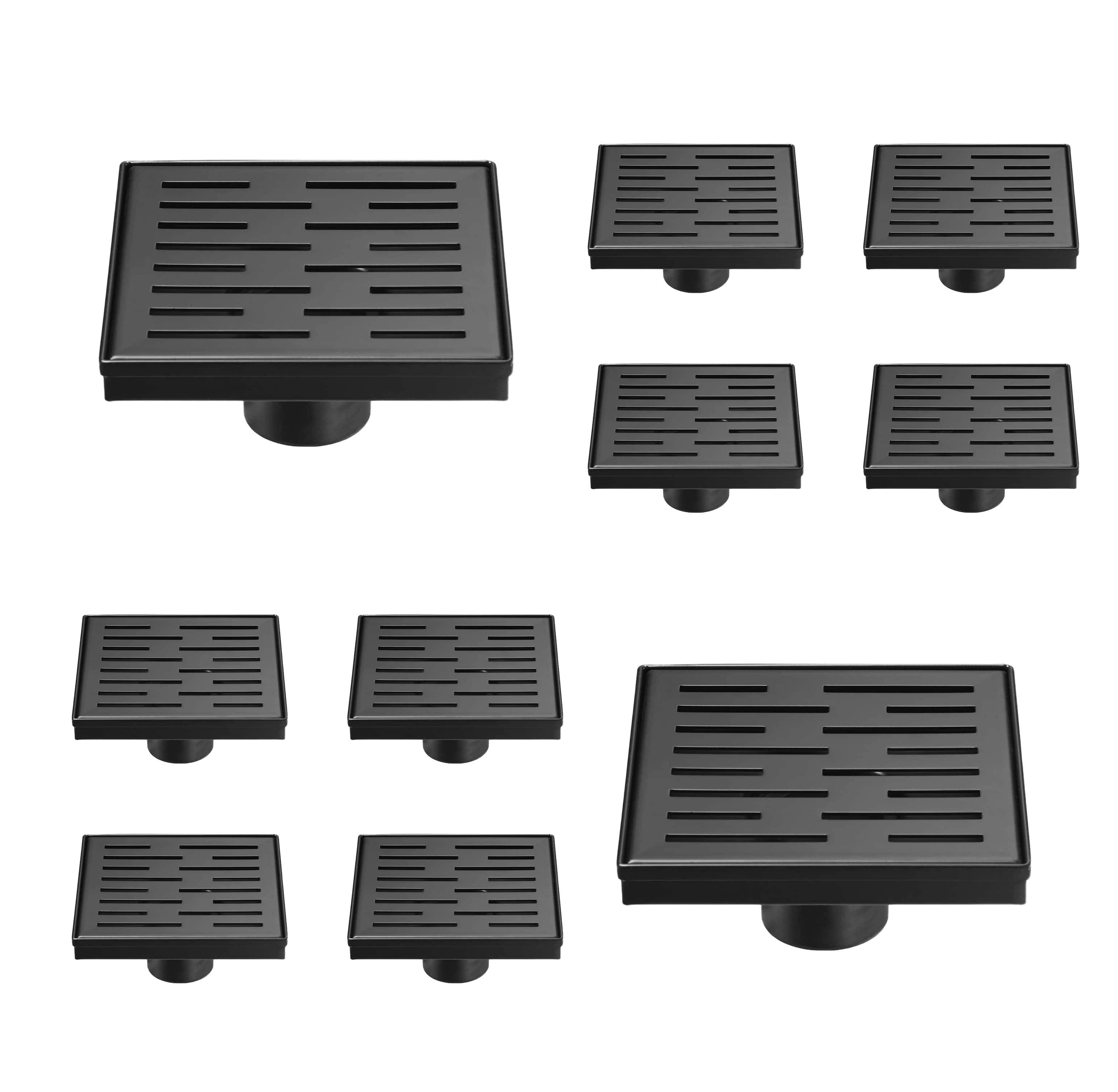 square shower drain with removable grate 304 stainless steel shower drain floor shower drain with hair strainer adjustable levellingft 11