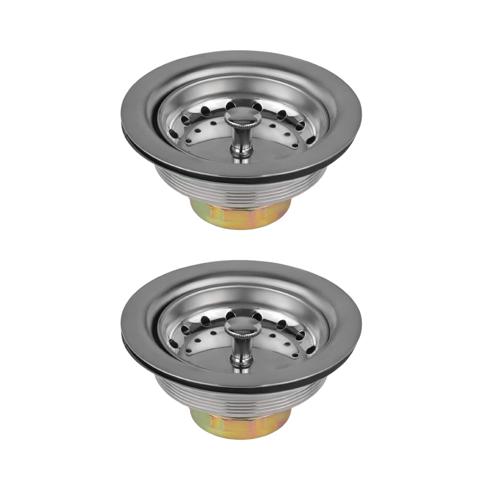 3 1 2 kitchen sink deep double cup drain 9